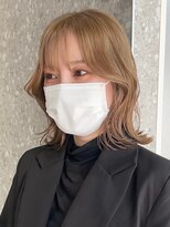 ミルクティーベージュハイトーンカラーケアブリーチダブルカラー