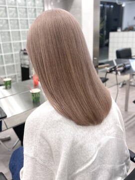 サンクプロジェクト(cinq PROJECT) グレージュミルクティーベージュピンクベージュカラーブリーチ