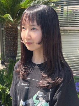 ナカオコアフュール(NAKAO COIFFURE) ロングレイヤー 顔周りカット 姫カット ワンカール