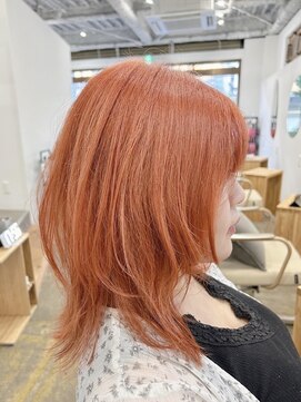 ビルド(build) ピンクオレンジテラコッタハイトーンブリーチカラー南越谷