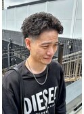 アップバンクショート×リバースパーマ
