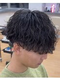 【緩め波巻きツイスパマッシュ】メンズパーマ名古屋名駅サロン