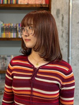 ワンダーヘアーグルーミング(WANDER Hair grooming) オレンジブラウン顔まわりレイヤー