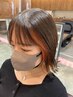 カット、イヤリングカラー、クイックトリートメント￥12500