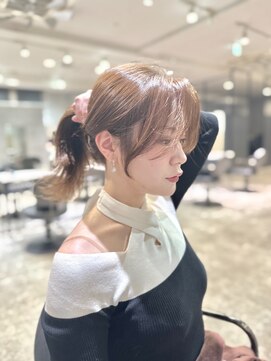 アクション 心斎橋店(ACTION) 20代30代顔まわりカット　透明感カラー　くすみベージュ