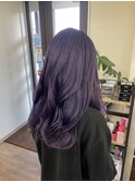 〈山本〉ブリーチ必須のパープルカラー