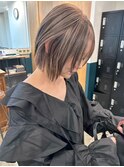 千葉駅/オリーブグレー/小顔/ココアベージュ