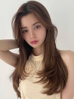 Hue表参道【レイヤーカット/カラー/髪質改善トリートメント/ボブ/顔周り/前髪カット】 ロングレイヤーカット似合わせカット大人ガーリー