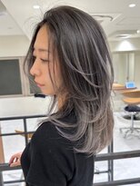 ネイロ バイ ジルブラン 葛西(NeiRo by JIL BLAN) ハイライト白髪ぼかしダブルカラーインナーカラーレイヤーカット