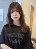【ミディアム】リフトアップ顔まわりレイヤー
