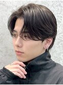 天神メンズパーマニュアンスパーマフェザーパーマセンターパート