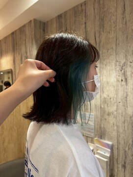 エヌアンドエー せんげん台店(N&A) ブルーインナーカラー×美シルエットショート