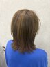 シャンプー&ロングヘアカット(レディース)￥3200スタイリング込み。