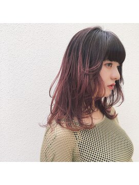 ピープル(people) [people]ウルフヘアとピンクのグラデーション