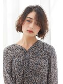 くせを生かした大人フェミニンボブ