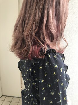 ヘアーデザイン シュシュ(hair design Chou Chou by Yone) インナーカラー×チェリーレッド♪