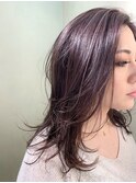 バイオレットハイライト×ロングレイヤー