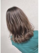 ヘアーアンドスパソシット(HAIR&SPA SOCIT) セミディ×ミルクティーブロンドバレイヤージュ