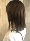 キリッパ20代30代40代小顔ミディアム外ハネボブアッシュ