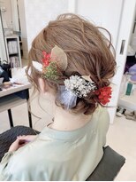 ミネヘアアンドメイク高知店 お呼ばれアップスタイル