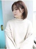 天神【BIRTH】内巻きワンカール×耳掛け前下がりボブ