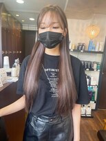 レイラバイアフロート 吉祥寺(Lila by afloat)&nbsp;ラベンダーグレイのインナーカラー　イヤリングカラー