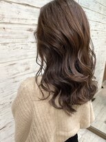ミニム ヘアー(minim hair)&nbsp;【minim×日比】ナチュラルワンカラー　ブラウンベージュ