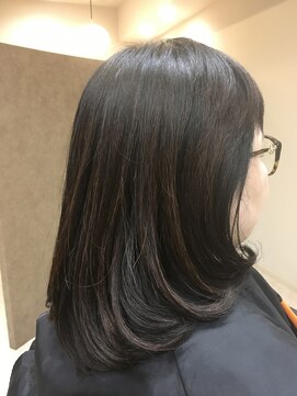 ヘアサロンアンドヘアメイクディー(hair salon hair make D) 仙台D　セミロングミディアムボブウルフカットstyle