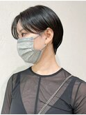 シースルーショート_グレージュカラーボブウルフ_ba400621