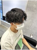 ショートマッシュ波巻パーマ♪