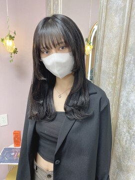 ガルボヘアー 名古屋栄店(garbo hair) #名古屋#栄#プルエクステ#ロングウルフ#黒髪ロング#