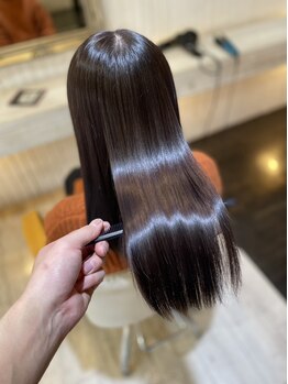 ノンヘアープラス(non hair +)の写真/酸熱トリートメント取扱いサロン♪蓄積したダメージ毛にも本格髪質改善で憧れの艶髪を実現☆【non hair】