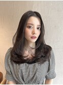 レイヤーカット ロングレイヤー 小顔ヘア