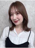 くびれボブ　韓国ヘア　レイヤーカット　大人ガーリー