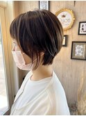 くびれショート グレージュカラー/ヘルシースタイル◎30代40代