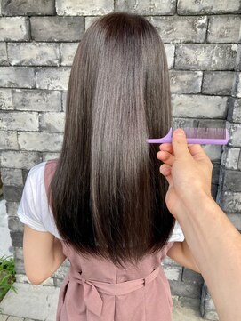 ベル 流山おおたかの森(BELLE) 艶髪ブリーチなしカラーミルクティーベージュ[流山おおたかの森]