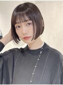 くびれヘア/アプリコットオレンジ/ハイライトカラー/ミディアム/
