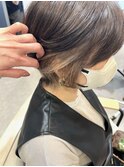 美髪ショートウルフ★シアーカラー★インナーカラー★グレージュ