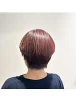 リュネッツ あざみ野店(lunettes)&nbsp;【白髪ぼかし】ハイライトピンク×ショートボブ