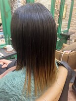 アンフィ 神奈川新町(Anphi)&nbsp;髪質改善ストレート＋抜きっぱなしグラデ
