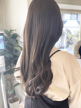 シェノン 赤羽店(CHAINON) 光で透けるグレージュハイライトロング韓国巻き赤羽美容室