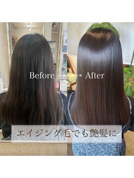 ランプシーヘアー(Lampsi hair) エイジング毛でも艶髪に