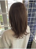 クリアベージュ×外ハネ
