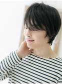 長め前髪で好感度◎抜け感サイドパートショート仙台愛子