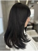 伸ばしかけにもオススメトレンドレイヤーカット&地毛風カラー