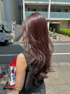 ノク 渋谷(nok) ラベンダーブラウン_ミニウルフチェリーブラウン