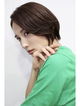 メモリーズ 銀座(Memories) ショートショートボブ白髪ぼかし似合わせ20代30代40代