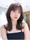 韓国ヘア/くびれヘア/顔周りカット/レイヤーカット/顔周りカット