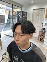 スウェル 船橋店(Swell)&nbsp;MEN’S HAIR/サーフカール/刈り上げセンターパート/船橋