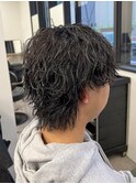 メンズウルフ/men's/スパイラルパーマ/波巻き/ツイスパ